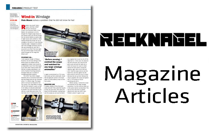 Recknagel Magazine Articles